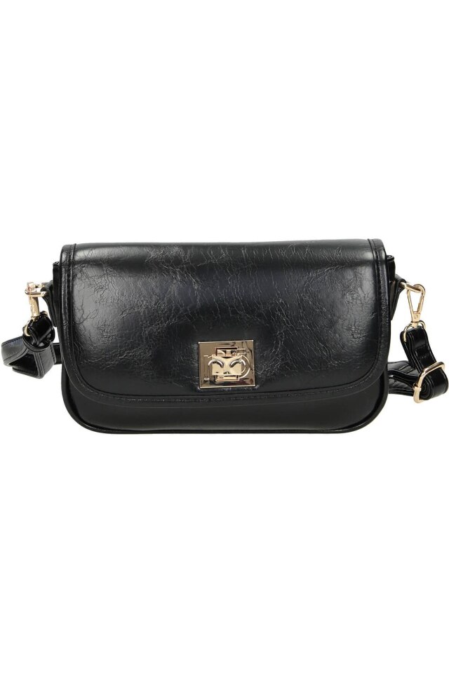 Geanta de mana, Nobo, Piele ecologica, Negru, 16 x 25 x 5 cm