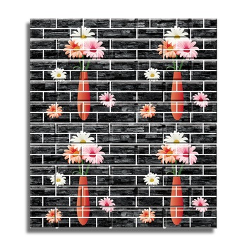 Tapet 3D Autoadeziv, design modern, usor de curatat, 70x70cm , D3574, model flori, multicolor Tapet 3D Autoadeziv, design modern, usor de curatat, 70x70cm , D3574, model flori, multicolor