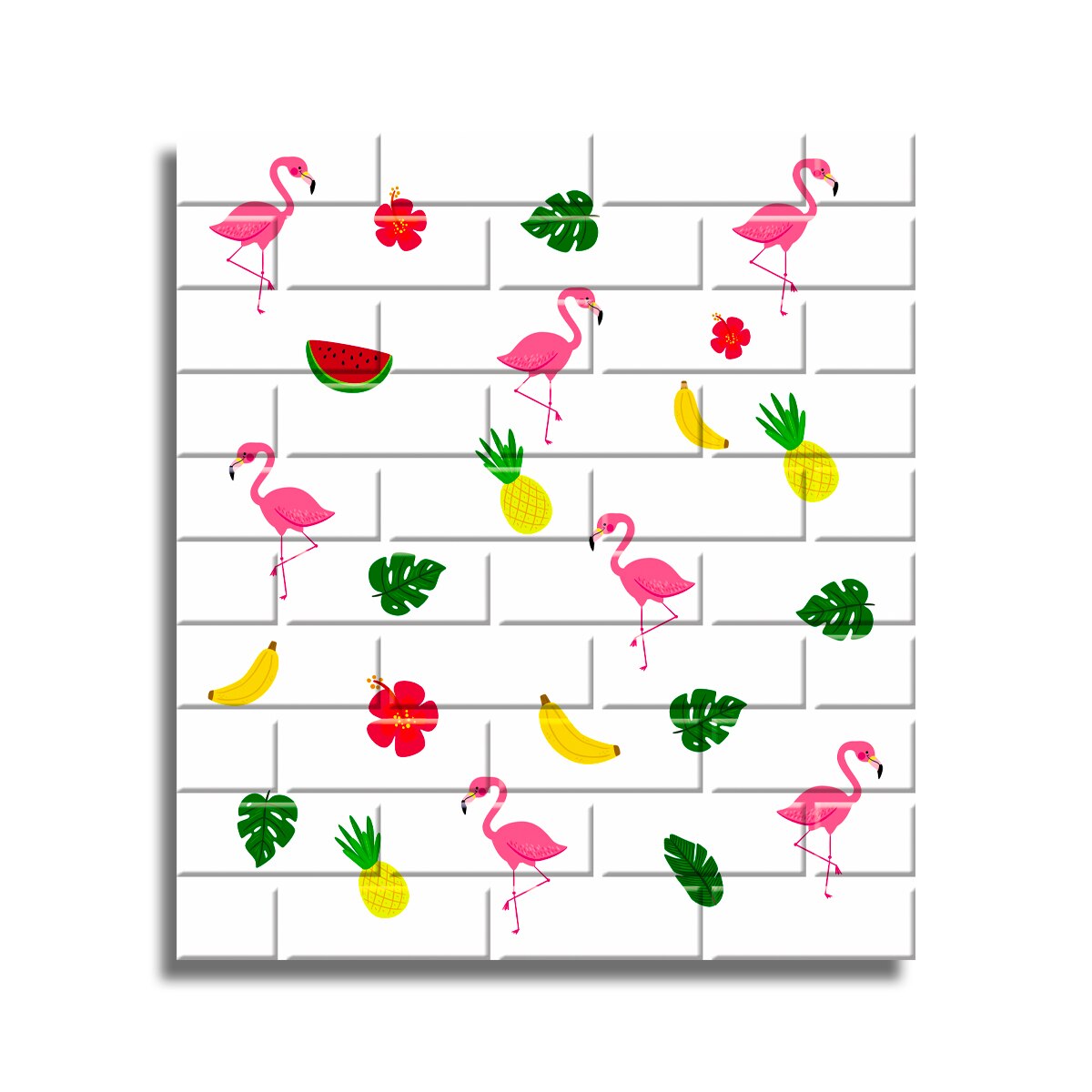 Tapet 3D Autoadeziv, design modern, usor de curatat, 70x70cm , D3560, model pasari, multicolor