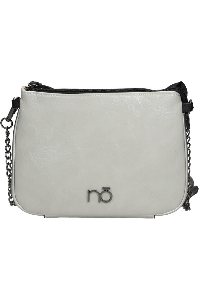 Geanta dama, Nobo NBAG-K2790-C019, Piele ecologica, 18 x 25 x 4 cm, Gri