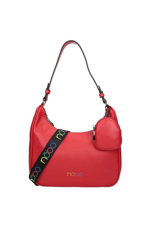 Geanta de mana, Nobo, Piele ecologica, Rosu