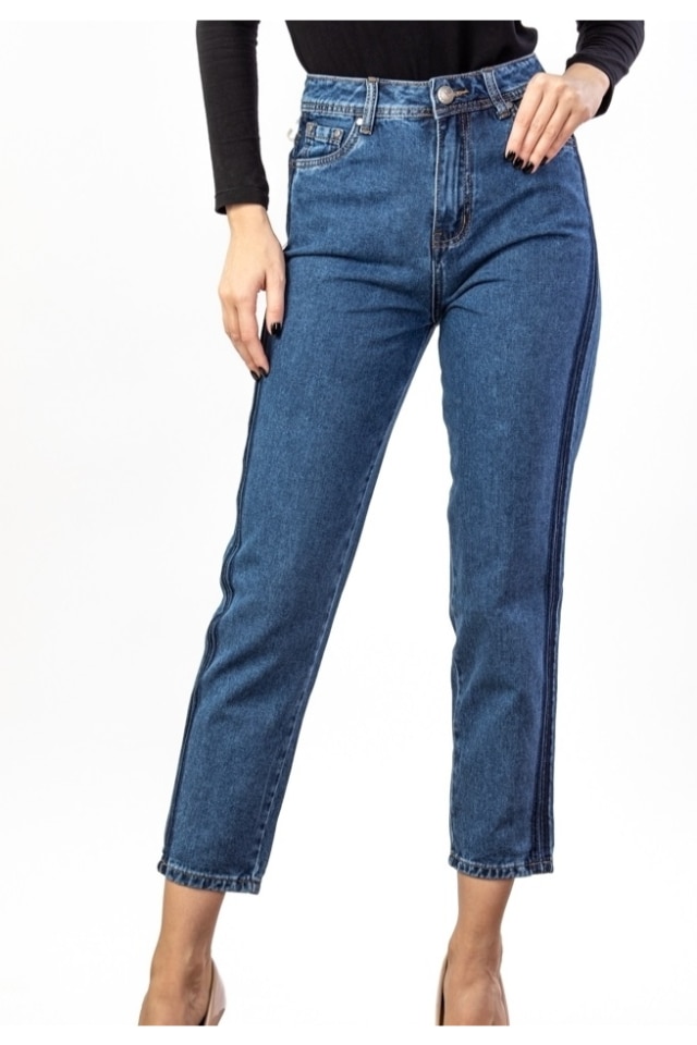 Blugi Dama Mom Fit YellyTwo Bleumarin, 25