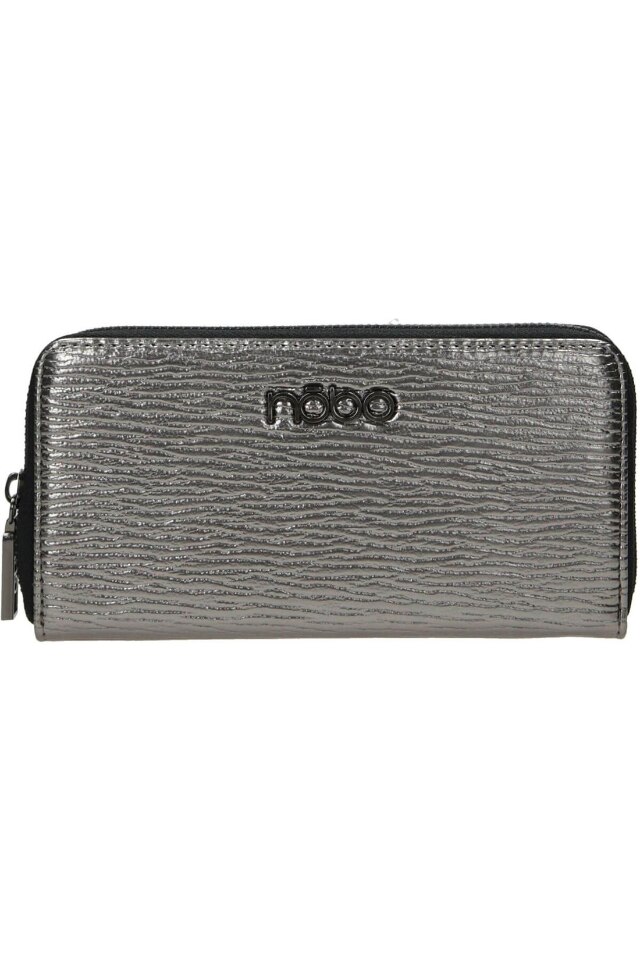 Portofel NOBO NPUR-L1110-C025, Piele ecologica, Gri