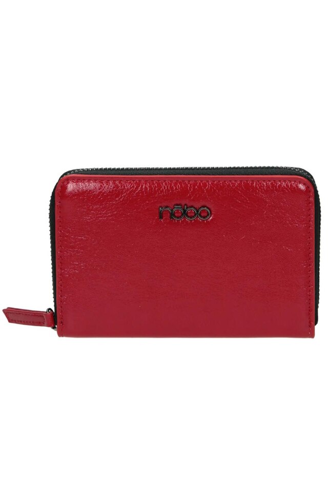 Portofel NOBO NPUR-J0120-C005, Piele ecologica, Rosu