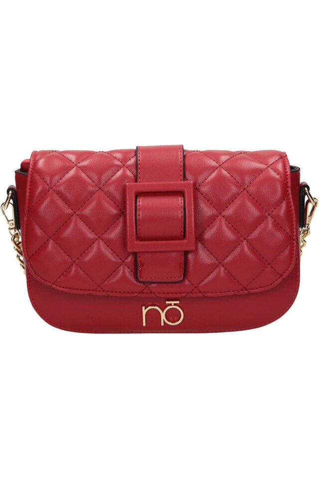 Geanta de mana, Nobo, Piele ecologica, Rosu, 17 x 23 x 7 cm
