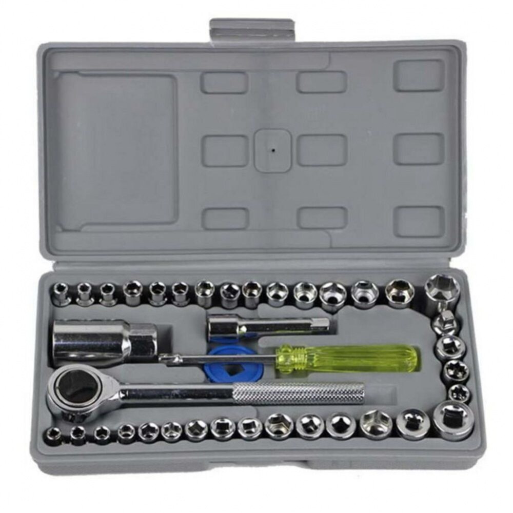 Set 40 chei tubulare si adaptor, Barste