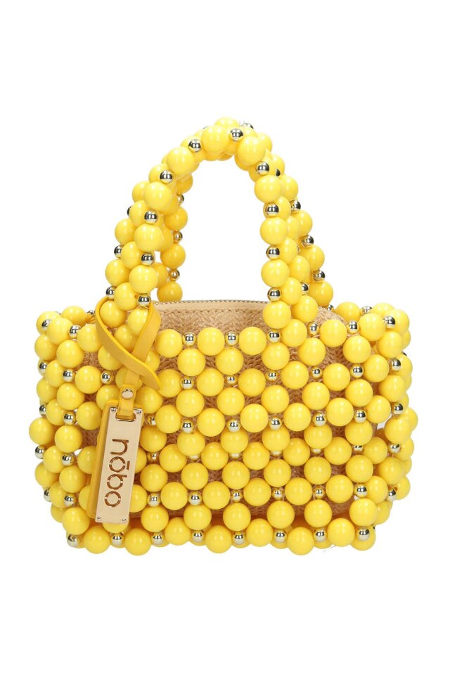 Geanta Nobo NBAG-K1500-C002, 12 x 22 x 5 cm, Piele ecologica, Galben