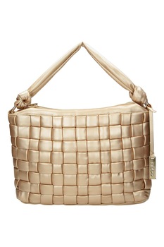 Geanta de mana, Nobo, Impletita, Buzunar interior, 43 x 30 x 9 cm, Auriu Geanta de mana, Nobo, Impletita, Buzunar interior, 43 x 30 x 9 cm, Auriu