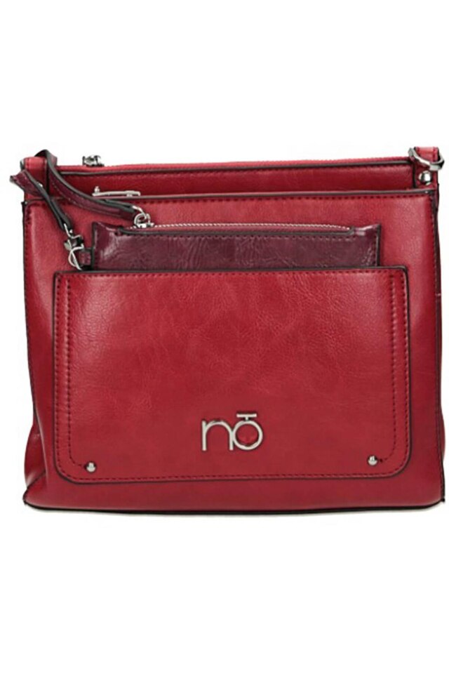Geanta Nobo, 21.5x10x25 cm, Piele ecololgica, Rosu