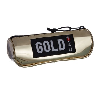 Penar cu fermoar pentru fete CiTY, Neechipat, Auriu Penar cu fermoar pentru fete CiTY, Neechipat, Auriu