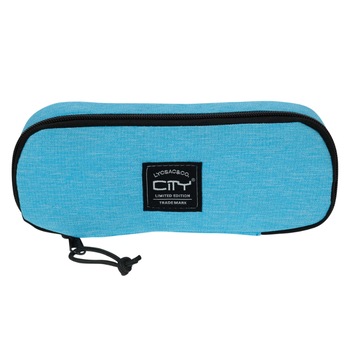 Penar cu fermoar pentru baieti CiTY, Neechipat, Poliester, Turcoaz Penar cu fermoar pentru baieti CiTY, Neechipat, Poliester, Turcoaz