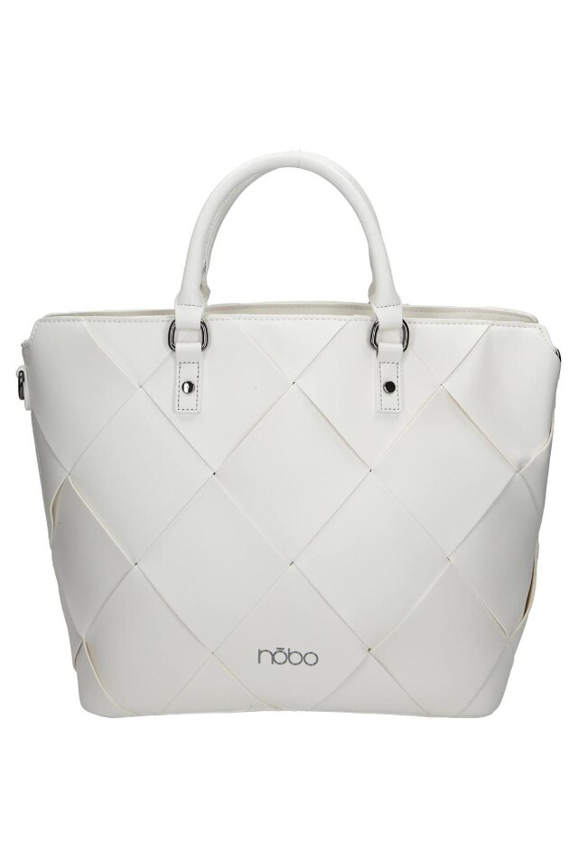 Geanta de mana Nobo, Piele ecologica, Alb