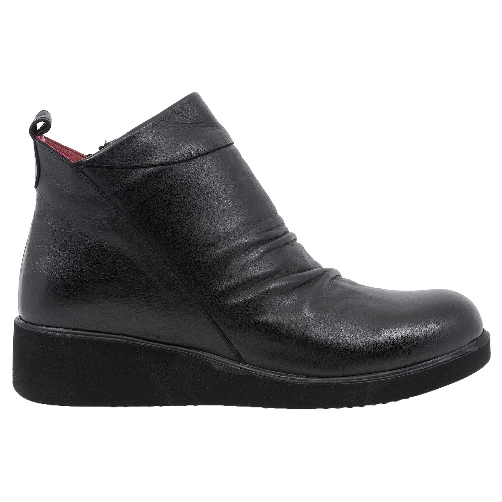 Ghete dama, Caspian, Cas-733, casual, piele naturala, Negru