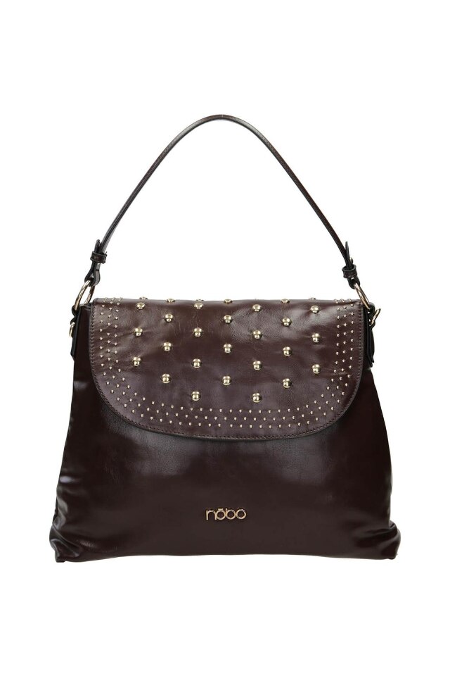 Geanta de mana, Nobo, Piele ecologica, Maro, 22 x 37 x 7 cm