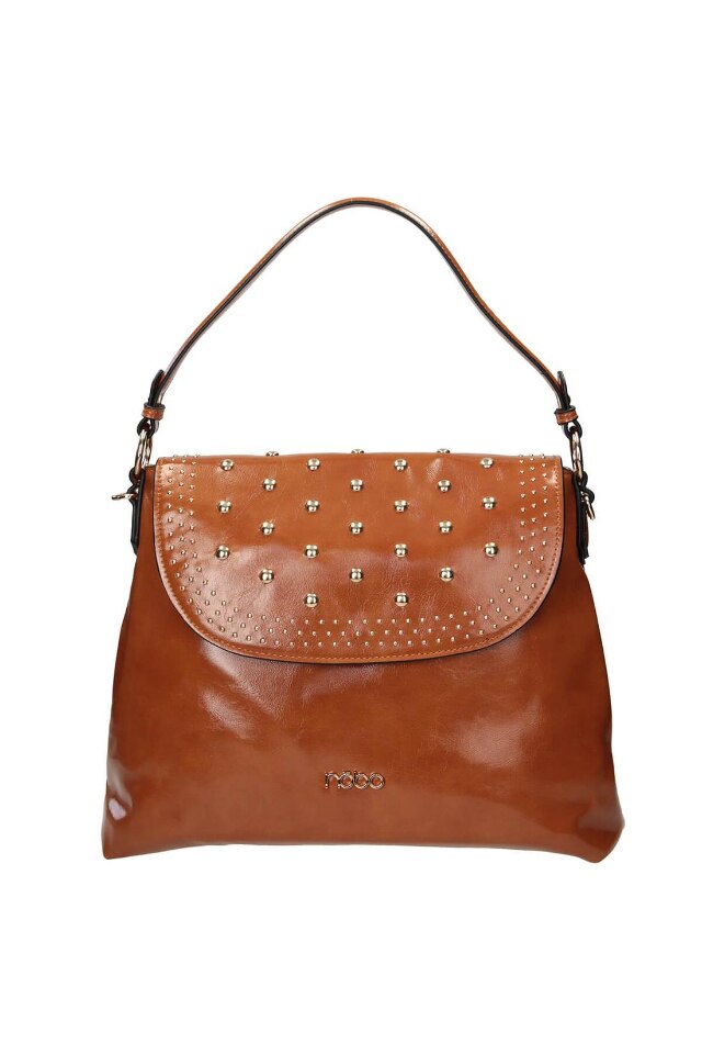 Geanta de mana, Nobo, Piele ecologica, Maro, 22 x 37 x 7 cm