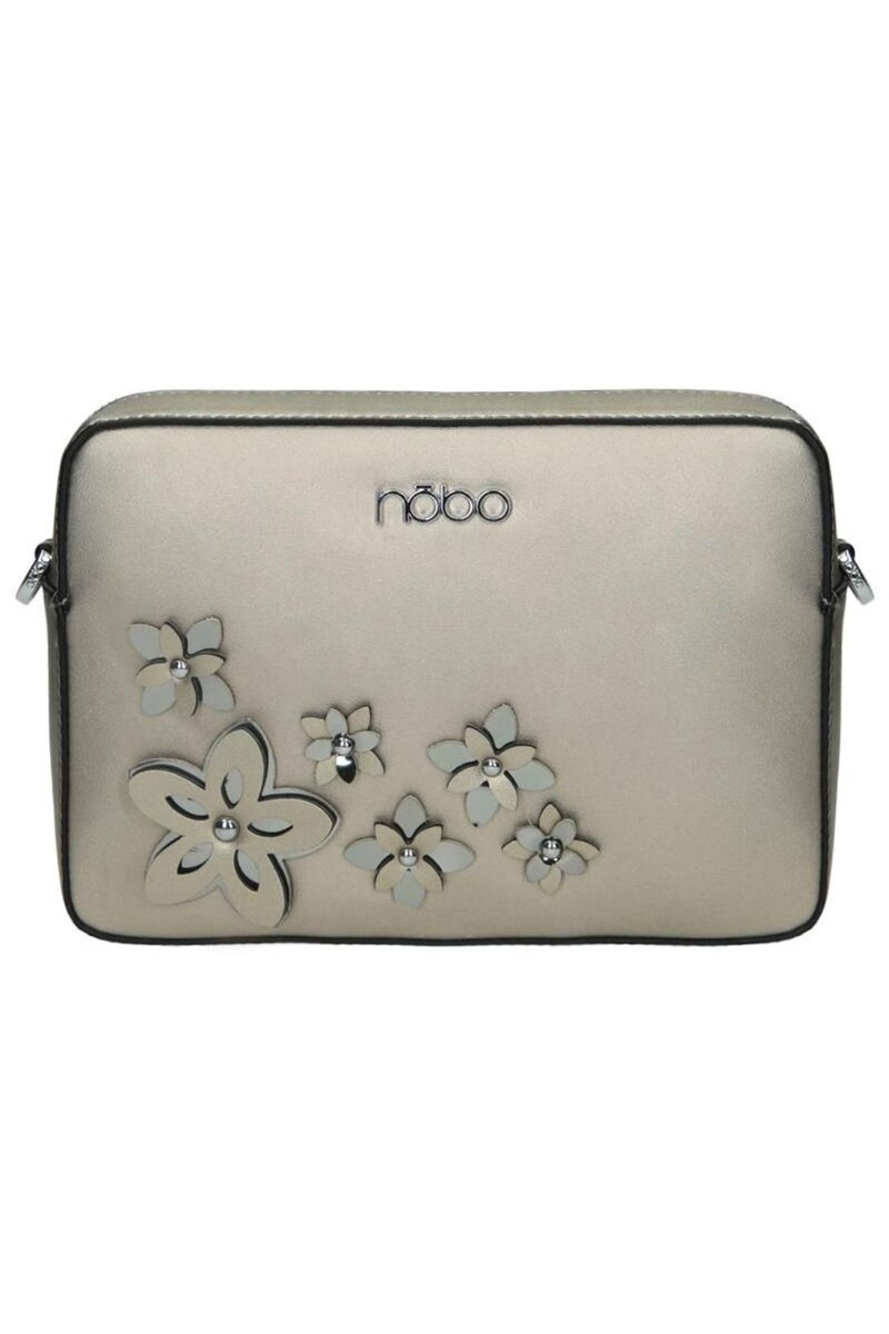 Geanta Nobo, Piele ecololgica, 17x25x3 cm, Auriu