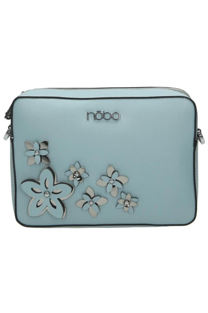 Geanta Nobo, Piele ecololgica, 17x25x3 cm, Albastru