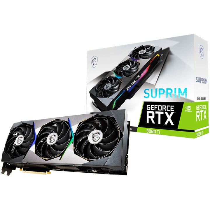 MSI GeForce® RTX™ 3080 Ti SUPRIM videokártya, 12GB GDDR6X, 384-bit