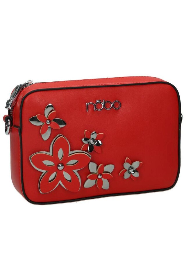 Geanta Nobo, Piele ecololgica, 11x17x5 cm, Rosu