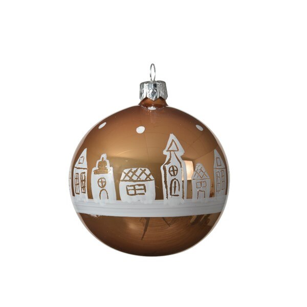 Glob - Glass Enamel Ginger Bread Houses, Maro, Sticla