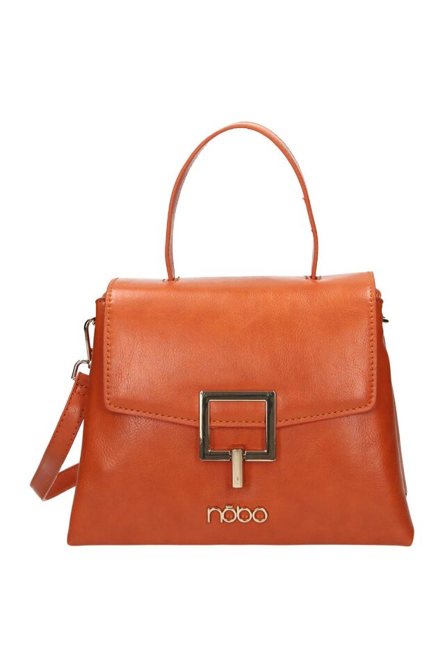 Geanta de mana, Nobo, Piele ecologica, Maro, 18x19/24x11 cm