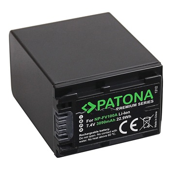 Acumulator Patona Premium NP-FV100 3090mAh replace Sony DCR-DVD DCR-HC DCR-SR-1312 Acumulator Patona Premium NP-FV100 3090mAh replace Sony DCR-DVD DCR-HC DCR-SR-1312