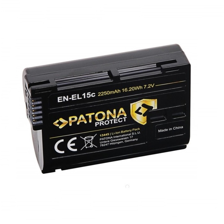 ​Acumulator Patona Protect EN-EL15C 2250mAh compatibil Nikon
