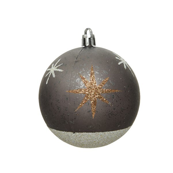 Glob - Shatterproof Shiny Stars - Warm Grey, Gri, Plastic