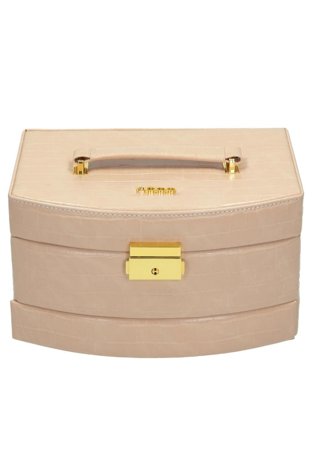 Cutie bijuterii, NOBO, NBOX-J00-C004, Piele ecologica, Bej