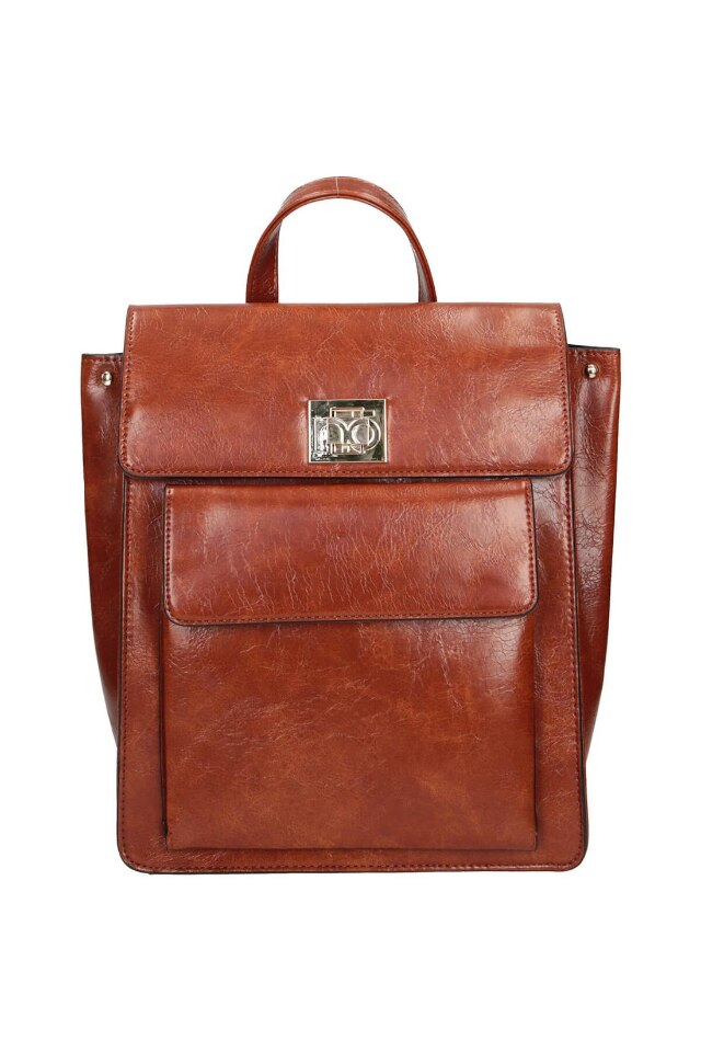 Rucsac Nobo, Piele ecologica, Maro, 28x24x11cm