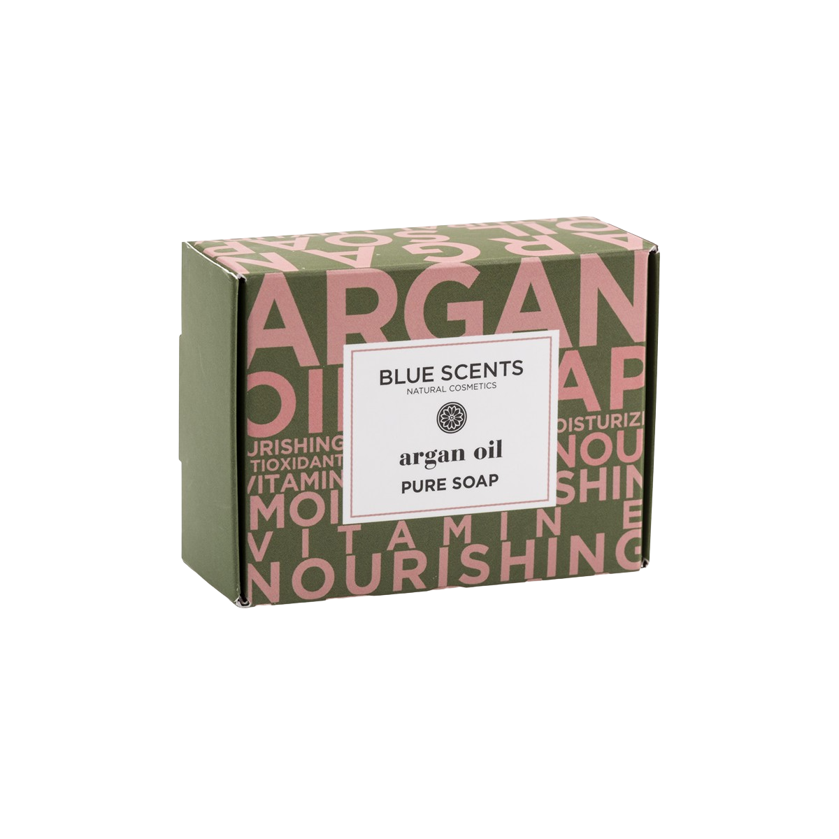 Sapun Blue Scents, cu ulei de argan, ulei de masline grecesc, 135 g