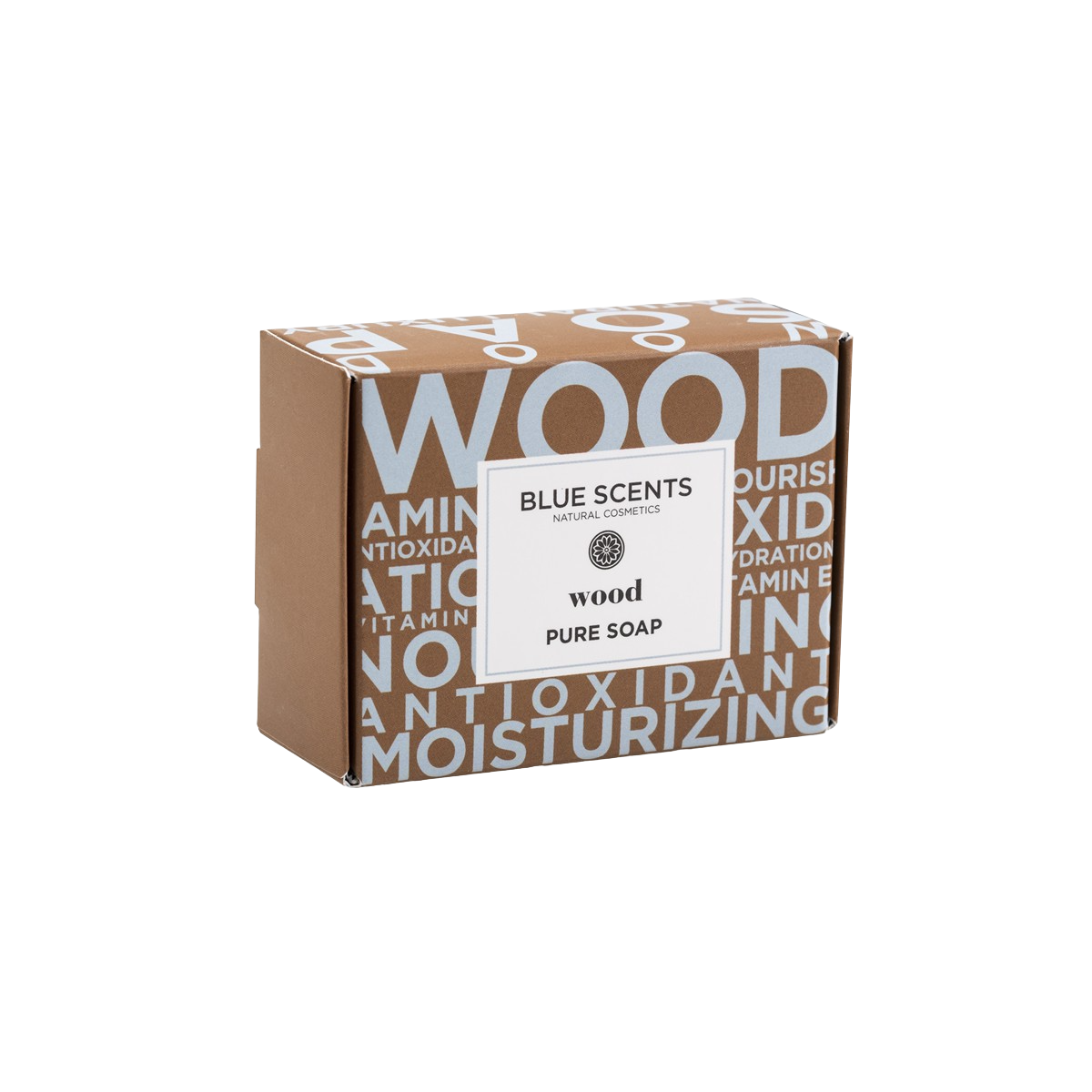 Sapun Blue Scents, cu extracte lemnoase, ulei de masline grecesc, 135 g