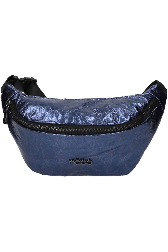 Borseta, Nobo, Piele ecologica, Albastru, 17 x 27 x 9 cm