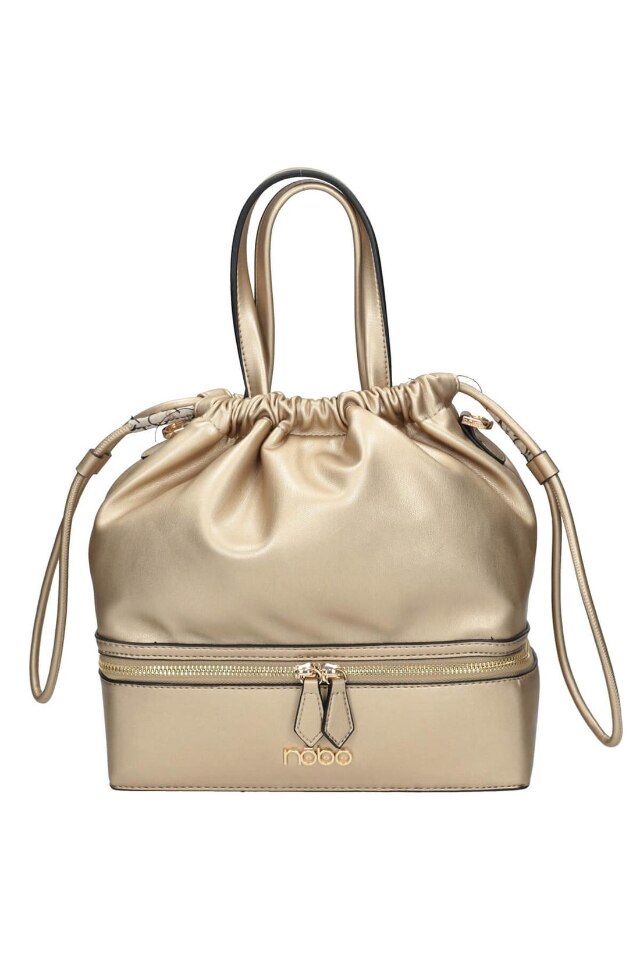 Geanta Nobo NBAG-K0260-C023, 27 x 26 x 12 cm, Piele ecologica, Auriu