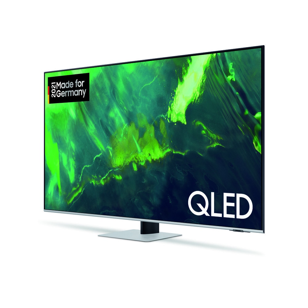 Televizor QLED Samsung GQ55Q74AATXZG, Smart TV 4K UHD, control vocal, functie de inregistrare, 138 cm, negru