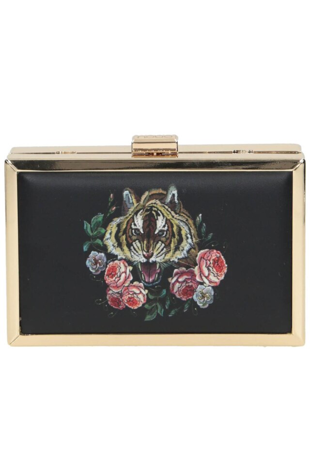 Geanta clutch, Nobo, Piele ecologica, Negru