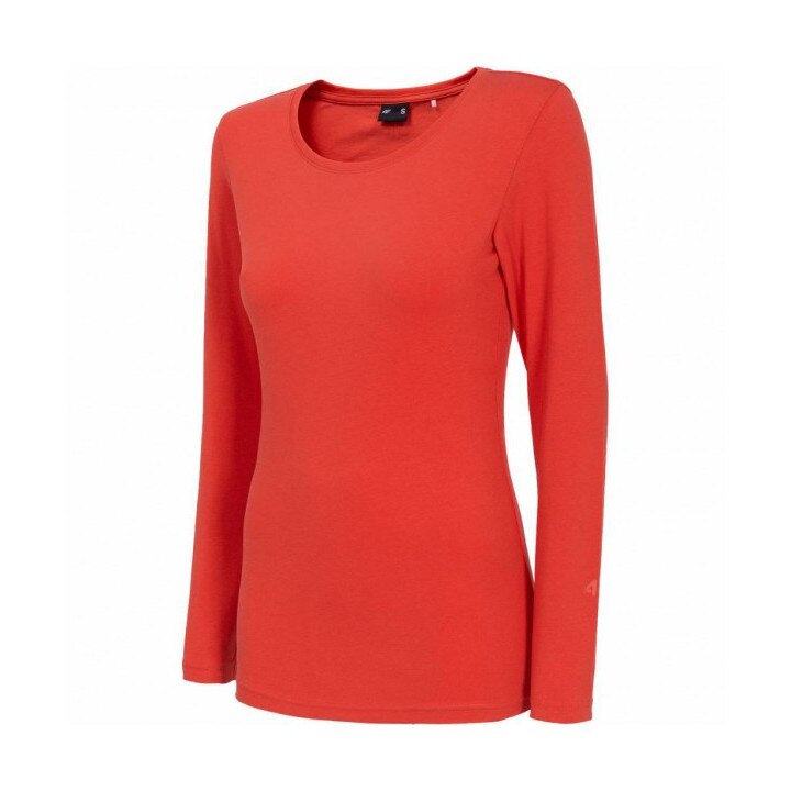 Bluza dama 4F, NOSH4-TSDL001, Bumbac, Rosu, L