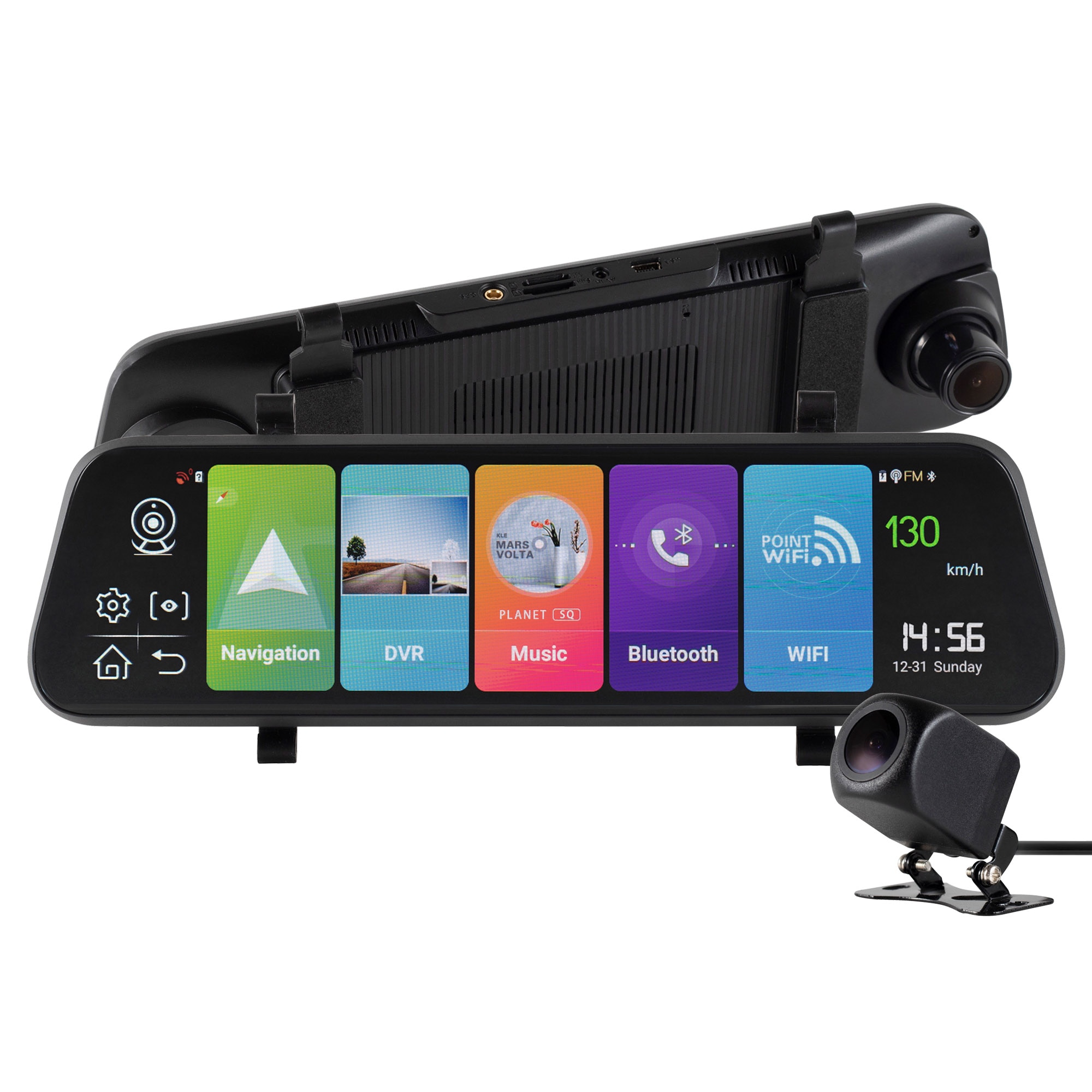 Mauve Admirable Derive Oglinda auto smart cu camera trafic Home, Full HD, camera frontala, ADAS,  Android 8.1, GPS, Wi-Fi, 2GB RAM, ecran tactil 9.7” IPS - eMAG.ro