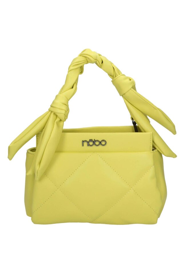 Geanta dama, Nobo NBAG-K1330-C002, Piele ecologica, 18 x 26 x 6 cm, Galben