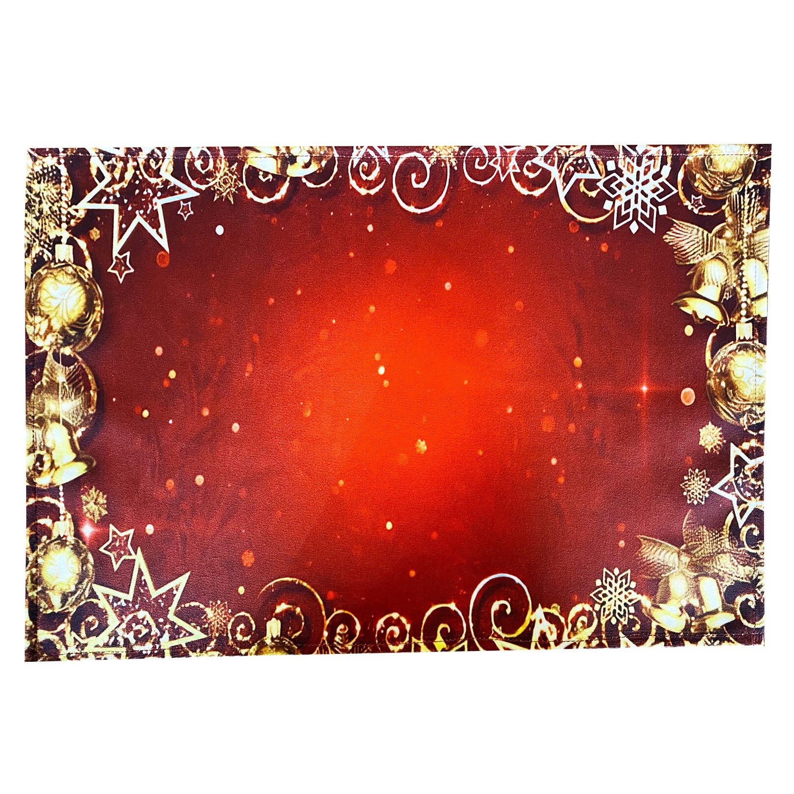 Napron imprimat Craciun cu GLOBURI 30x48 cm