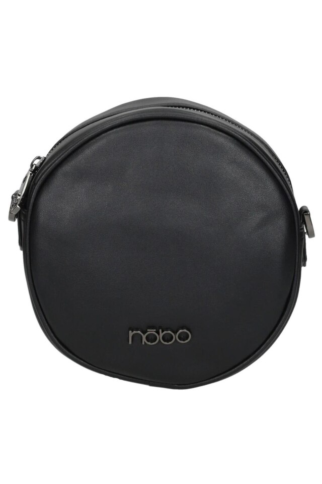 Geanta Nobo, Piele ecologica, 19x19x7 cm, Negru