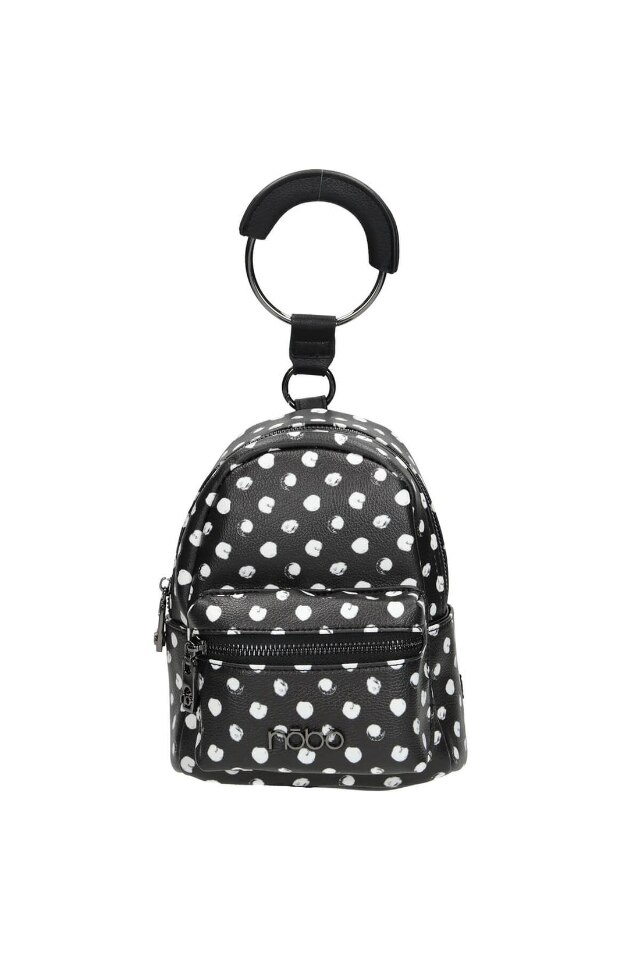 Ghiozdan, Nobo, Piele ecologica, Negru, 19 x 27 x 5 cm