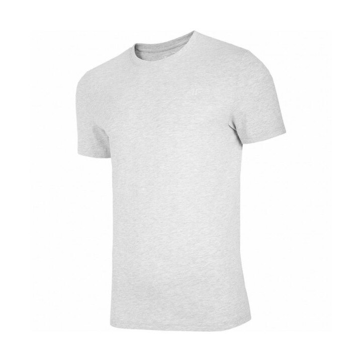 Tricou barbati 4F, NOSH4-TSM003, Bumbac, Gri, S