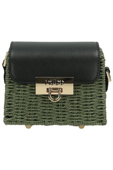 Geanta de mana, NOBO, NBAG-XG0180-C008, Material textil/Piele ecologica, Verde/Negru Geanta de mana, NOBO, NBAG-XG0180-C008, Material textil/Piele ecologica, Verde/Negru