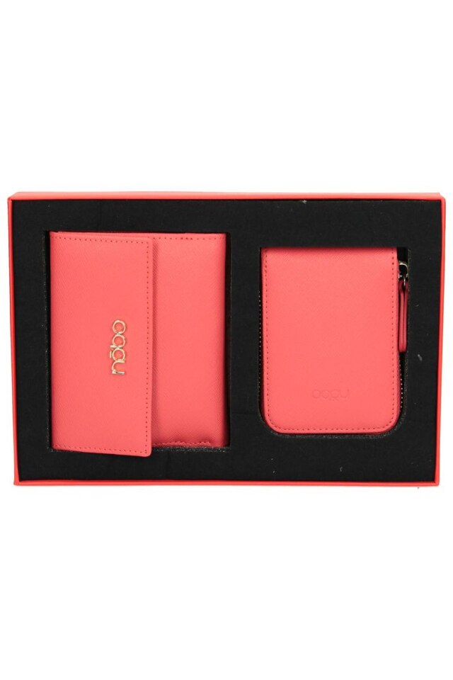 Portofel, Nobo, Piele ecologica, Roz