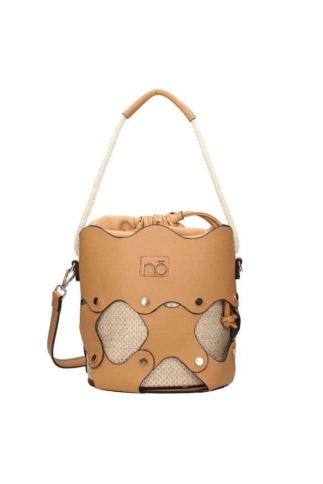 Geanta Nobo NBAG-K3380-C017, Piele ecologica/Textil, Maro