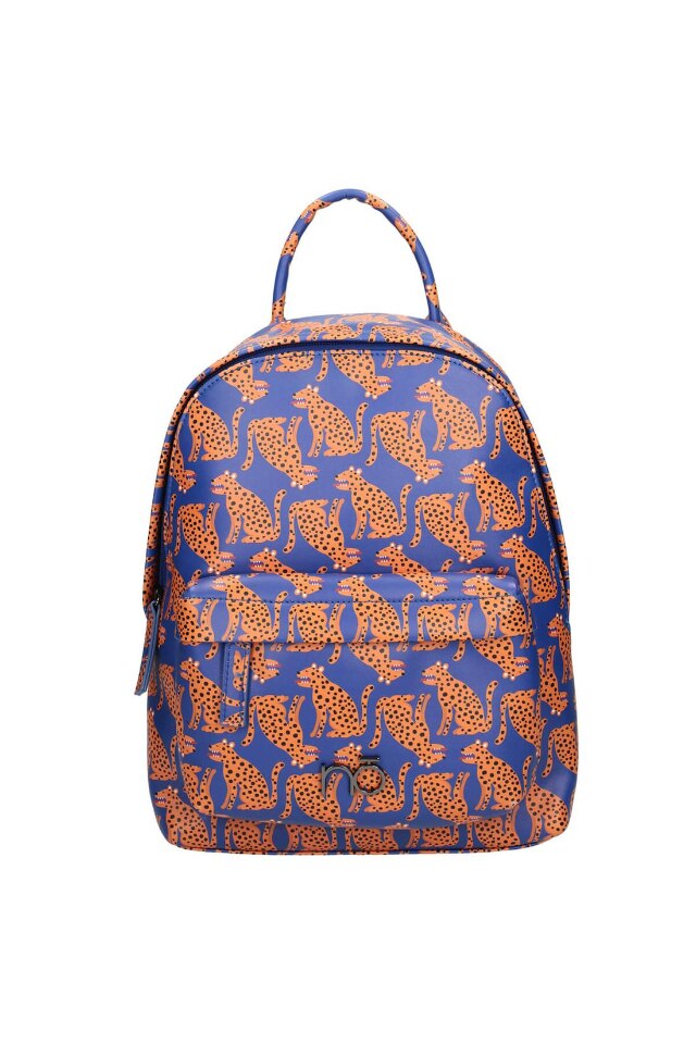 Ghiozdan, Nobo, Piele ecologica, Albastru, 29 x 23 x 10 cm