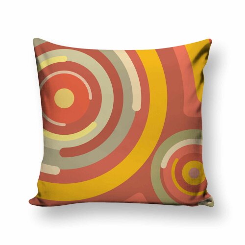 Perna print Deco, poliester plus fibra poliester siliconizata, dimesniuni 50 x 50 cm, hipoalergenica