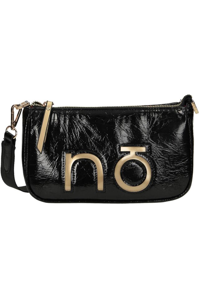 Geanta Nobo, Piele ecologica, 14x23x6cm, Negru
