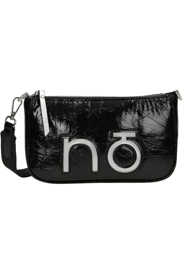 Geanta Nobo, Piele ecologica, 14x23x6cm, Negru